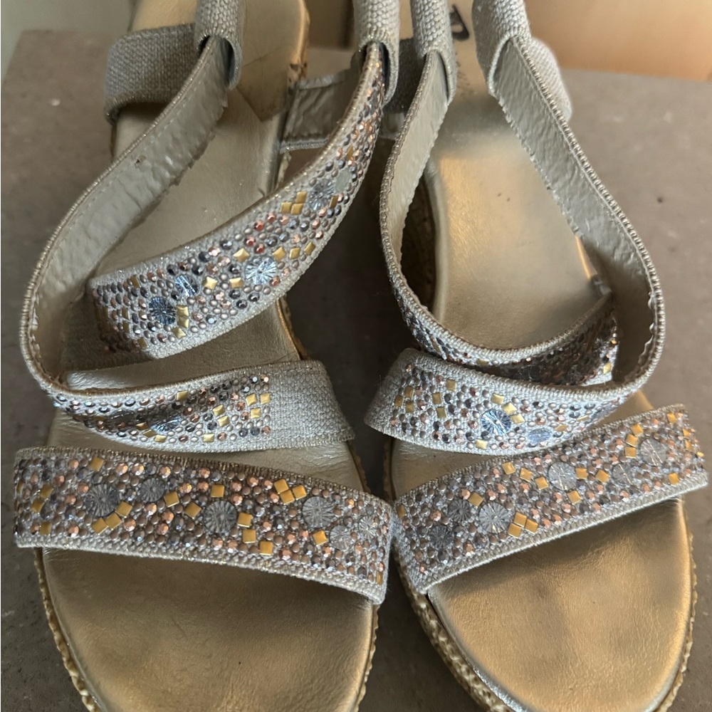 Sparkly Silver Rhinestone Sandals